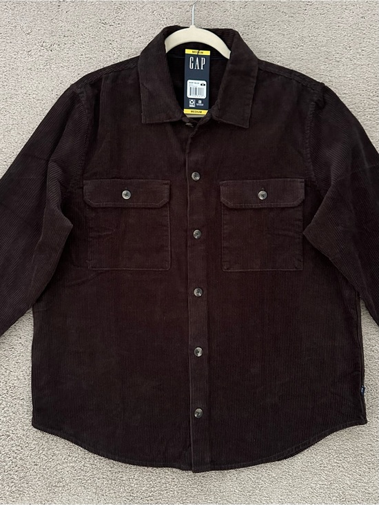 GAP Other - Chocolate Brown Oversized Corduroy Shirt / Men’s Fall Shacket